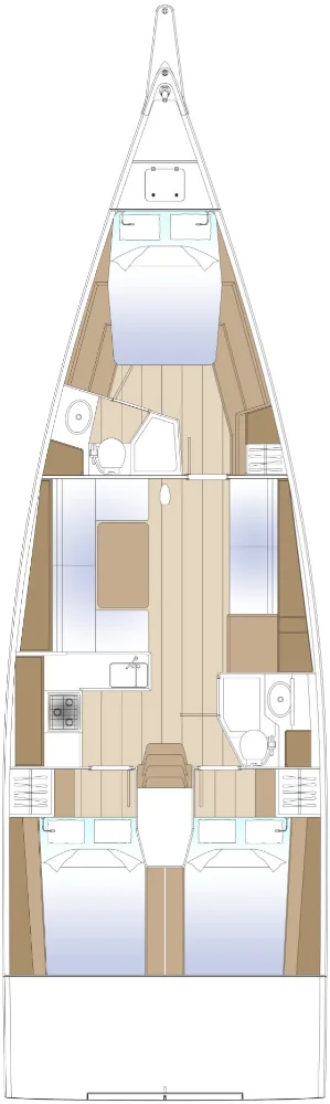Solaris 44 - 3 cab. from Blue Wave in Toulon