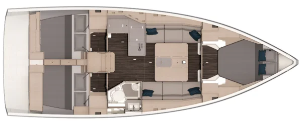 Dufour 37 av Dream Yacht Charter i Zaton