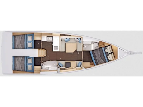Sun Odyssey 415 par Kroki Nautika à Sukošan